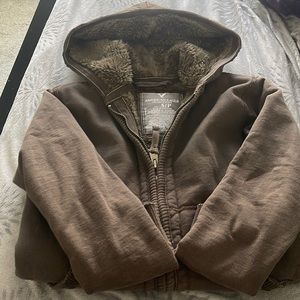 American Eagle Men’s Small Sherpa lined zip up hoodie/jacket